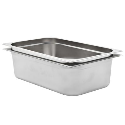 vidaXL Gastronádoby 2 ks, GN 1/1, 150 mm, nehrdzavejúca oceľ
