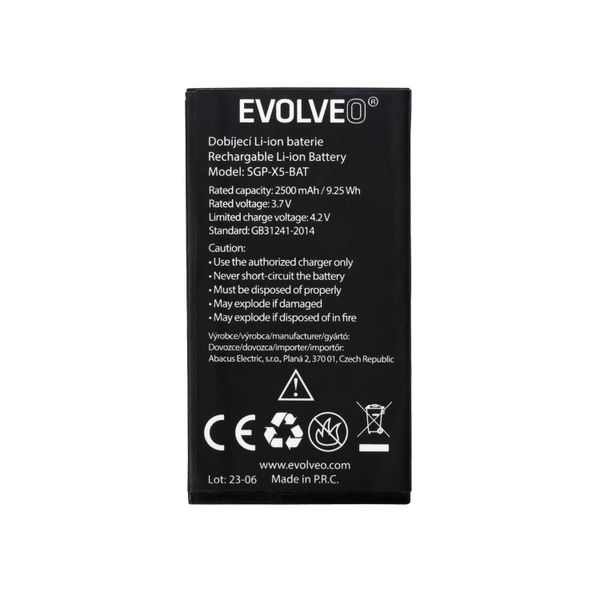 EVOLVEO orig. batéria 2500 mAh pre StrongPhone X5