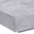 vidaXL Konferenčný stolík s LED svetlami betónovo sivý 100x100x31 cm