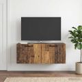 vidaXL Nástenná TV skrinka Nástenný Staré drevo 78,5 x 31 x 30 cm