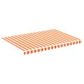 vidaXL Náhradná látka na markízu, žlto-oranžová, 350x250 cm, polyester