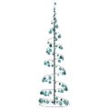 vidaXL LED vianočný stromček s ozdobami 120 LED teplá biela 180 cm