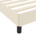 vidaXL Rám postele s matracmi Krémová 90 x 190 cm látka
