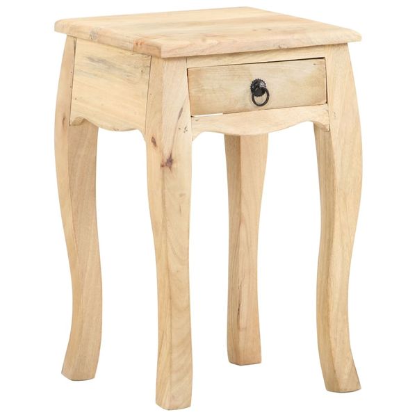 vidaXL Nočný stolík 28x28x46 cm masívne mangovníkové drevo