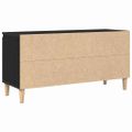 vidaXL TV skrinka 102 x 35 x 50 cm Čierny dub Kompozitné drevo