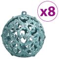 vidaXL Vianočné ozdoby 100 ks tyrkysové 3 / 4 / 6 cm