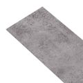 vidaXL Nesamolepiace podlahové dosky, PVC 4,46 m² 3mm, cementovo hnedé