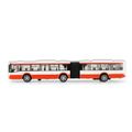 Kovový autobus červený 18 cm