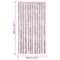 vidaXL Záves proti hmyzu strieborno-sivý a ružový 100x200 cm ženilka