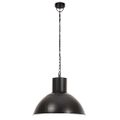 vidaXL Závesná lampa 25 W, čierna, okrúhla 48 cm E27