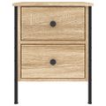 vidaXL Nočný stolík dub sonoma 40x42x50 cm kompozitné drevo