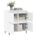 vidaXL Komoda biela 60x35x70 cm spracované drevo