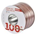 Dvojlinka netienená 2×1,5mm priehľadná, 100m