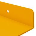 vidaXL Závesná polica 2 ks Horčicová žltá 80 x 9 x 2,5 cm Oceľ