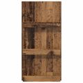vidaXL Regál na časopisy Staré drevo 51 x 11 x 102 cm Kompozitné drevo