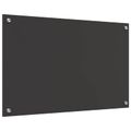 vidaXL Kuchynský obklad Tmavo šedá 80 x 50 cm tvrdené sklo