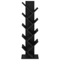 vidaXL Stromová knižnica 6-úrovňová 30 x 18 x 100 cm Kompozitné drevo