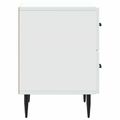 vidaXL Nočný stolík 2 ks Biela 43 x 34,5 x 47,5 cm Kompozitné drevo