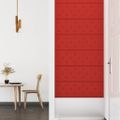 vidaXL Nástenné panely 12 ks vínovočervené 90x30 cm umelá koža 3,24 m²