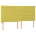 vidaXL Čelo postele zelené 160x5x118/128 cm látkové