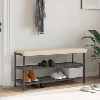 vidaXL Vankúš na lavičku Mikrovlákno Béžová Hĺbka 35 cm