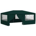 vidaXL Profesionálny párty stan+bočné steny 4x6 m, zelený 90 g/m²