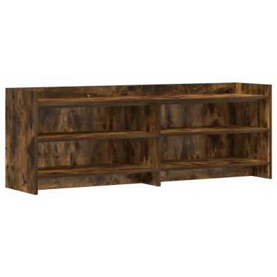 vidaXL TV skrinka 135 x 33 x 47 cm Dymový dub Kompozitné drevo