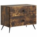vidaXL Nočný stolík Dymový dub 62 x 34,5 x 47,5 cm Kompozitné drevo