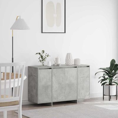 vidaXL Servírovacia skriňa Betónovo sivá 120 x 41 x 75 cm