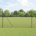 vidaXL Zváraný drôtový plot s hrotmi 10 x 1,5 m Oceľ s PVC povrchom