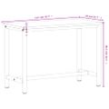 vidaXL Pracovný stôl 115x55x81,5 cm masívny buk a kov