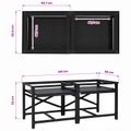 vidaXL Pedestal na práčku 2 pcs Čierny 120 x 56 x 52 cm Oceľ