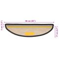 vidaXL Samolepiace nášľapy vzhľad sisalu 15 ks 56x17x3 cm antracitové