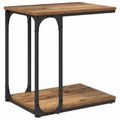 vidaXL Bočný stôl Staré drevo 50 x 35 x 52 cm Kompozitné drevo