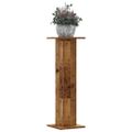 vidaXL Stojany na rastliny 2 ks staré drevo 30x30x95 cm kompoz. drevo