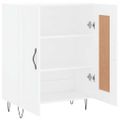 vidaXL Komoda biela 69,5x34x90 cm kompozitné drevo