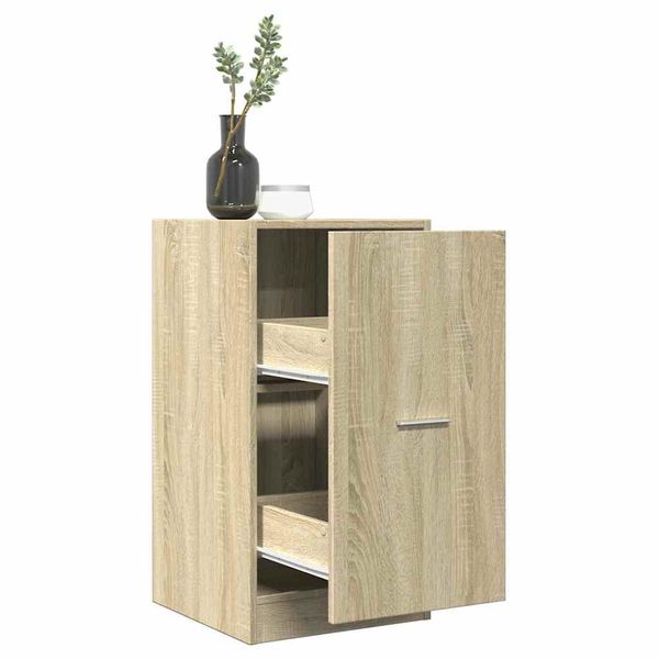 vidaXL Skrinka na lieky dub sonoma 40x41x77,5 cm kompozitné drevo