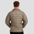 Pánska bunda Puffer Vetiver/Black - GymBeam, veľkosť M, veľkosť oblečenia M