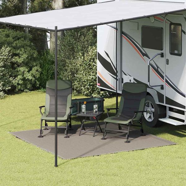 vidaXL Koberec do stanu Svetlosivá 250 x 250 cm Polyetylén