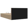 vidaXL Hydraulický posteľný rám+úložný priestor, LED, 140x200 cm