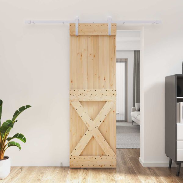 vidaXL Posuvné dvere Prírodná a biela 70 x 210 cm