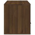 vidaXL TV skrinka hnedý dub 100x35x40 cm spracované drevo
