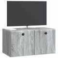 vidaXL Nástenná TV skrinka 59,5 x 31 x 30 cm Sivý Sonoma