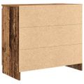 vidaXL Komoda so zásuvkou, staré drevo 71x35x65 cm, kompozitné drevo