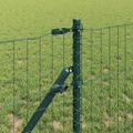 vidaXL Euro plotový základ 25 x 0,8 m PVC potiahnutá oceľ Zelená