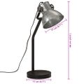 vidaXL Stolová lampa 25 W starožitná strieborná 17x17x60 cm E27