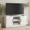 vidaXL TV skrinka Biela s vysokým leskom 102 x 34,5 x 47 cm