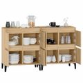 vidaXL Komody 2 ks dub sonoma 60x35x70 cm kompozitné drevo