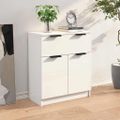 vidaXL Komoda lesklá biela 60x30x70 cm spracované drevo
