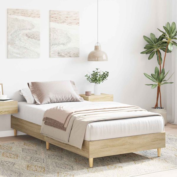 vidaXL Rám postele Dub sonoma 80 x 200 cm Kompozitné drevo